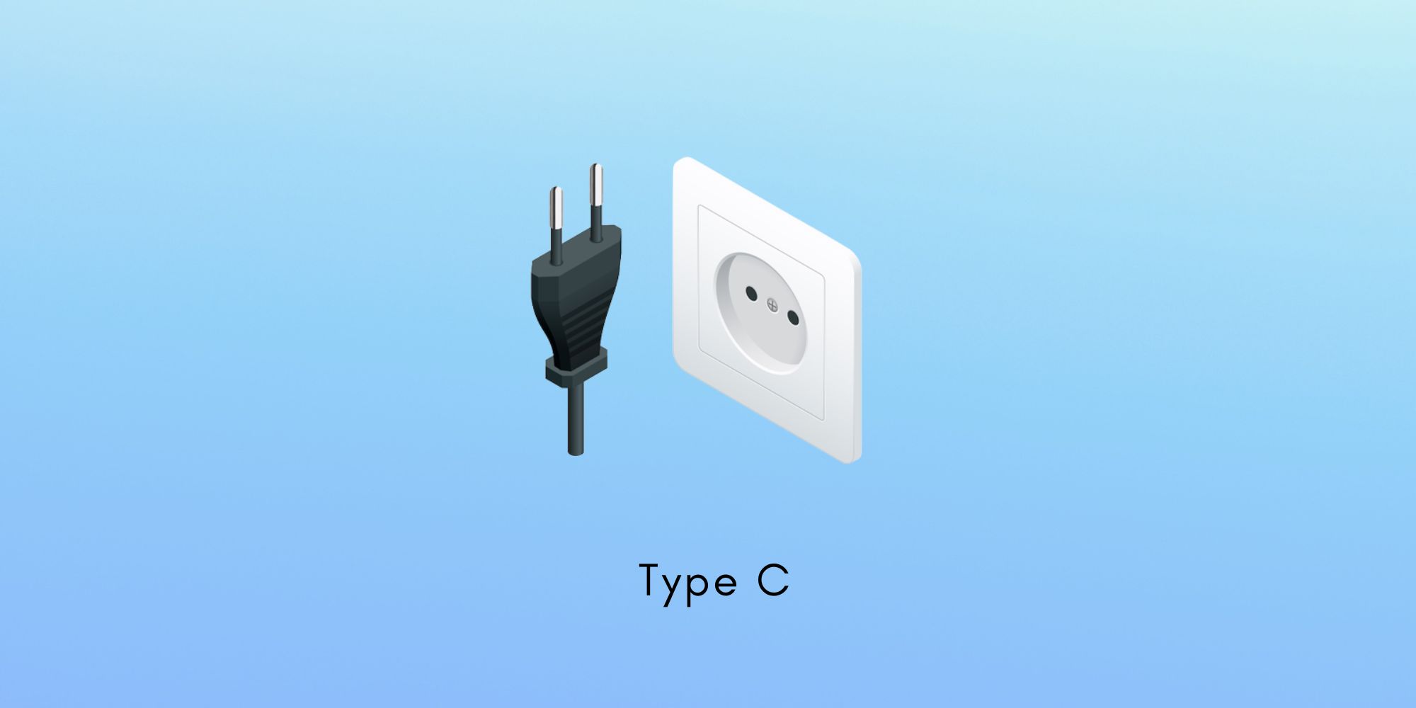 Type C power plug used in Paraguay