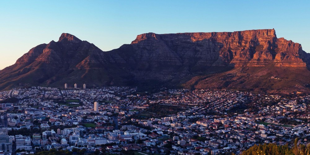 Altitude travel in Table Mountain